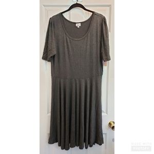 Gray LuLaRoe Nicole dress 3xl